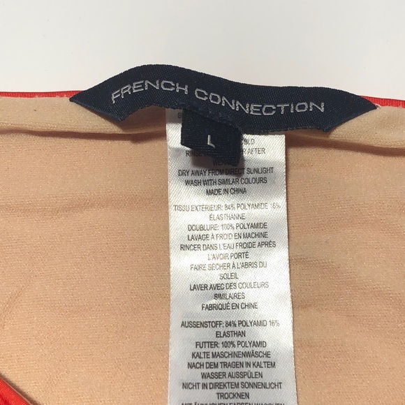 French Connection, Braided swimsuit in red sz M/L - Picture 4 of 6